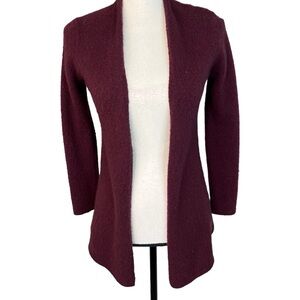 41 Hawthorn Nordstrom 100% Cashmere Soft Maroon Burgundy Comfy Sweater Cardigan